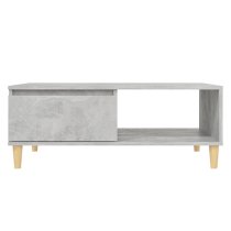 Agron Wooden Coffee Table With 1 Door In Concrete Effect