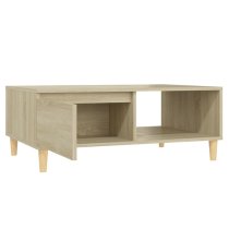 Agron Wooden Coffee Table With 1 Door In Sonoma Oak