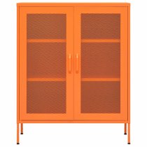 Emrik Steel Storage Cabinet With 2 Doors In Orange