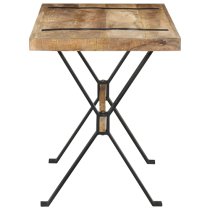 Heinz Small Rough Mango Wood Dining Table In Natural