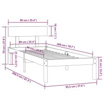 Chavez Solid Pinewood Single Bed In Natural