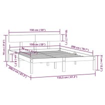 Chavez Solid Pinewood King Size Bed In Natural