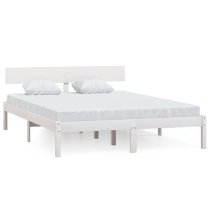 Chavez Solid Pinewood King Size Bed In White