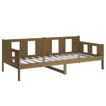 Bente Solid Pinewood Single Day Bed In Honey Brown