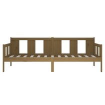 Bente Solid Pinewood Single Day Bed In Honey Brown