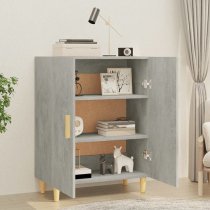 Pirro Wooden Sideboard With 2 Doors In Concrete Effect