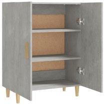 Pirro Wooden Sideboard With 2 Doors In Concrete Effect