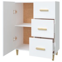 Pirro Wooden Sideboard With 1 Door 3 Drawers In White