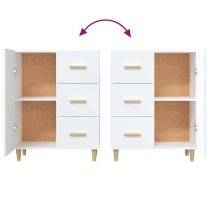 Pirro Wooden Sideboard With 1 Door 3 Drawers In White