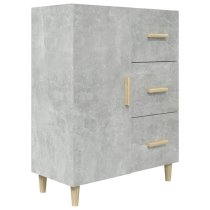 Pirro Wooden Sideboard With 1 Door 3 Drawers In Concrete Effect