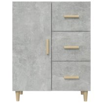 Pirro Wooden Sideboard With 1 Door 3 Drawers In Concrete Effect