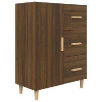 Pirro Wooden Sideboard With 1 Door 3 Drawers In Brown Oak