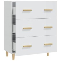 Pirro High Gloss Chest Of 3 Drawers In White