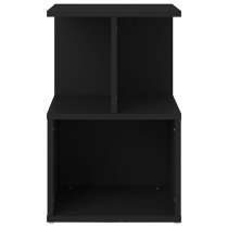 Eracio Wooden Bedside Cabinet In Black