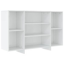 Algot High Gloss Shelving Unit With 4 Shelves In White