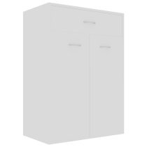 Cadao Wooden Shoe Storage Cabinet With 2 Doors In White