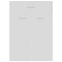 Cadao Wooden Shoe Storage Cabinet With 2 Doors In White