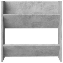 Adkins Wooden Wall Mounted Shoe Storage Rack In Concrete Effect