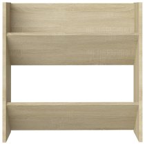 Adkins Wooden Wall Mounted Shoe Storage Rack In Sonoma Oak