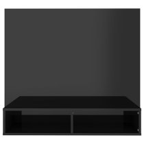 Dierk High Gloss Wall Entertainment Unit In Black