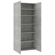 Daithi Wooden Shoe Storage Cabinet In Concrete Effect