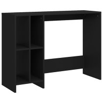 Becker Wooden Laptop Desk With 4 Shelves In Black