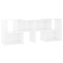 Carillo Wooden TV Stand With Shelves In White