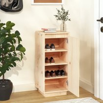 Boris Pinewood Shoe Storage Cabinet With 1 Door In Natural