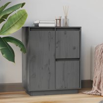 Galvin Pinewood Sideboard With 3 Doors In Grey