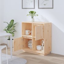 Lazaro Solid Pinewood Sideboard With 2 Doors In Natural