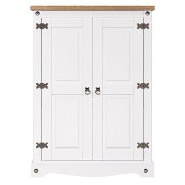 Consett Wooden Storage Cabinet With 2 Doors In White