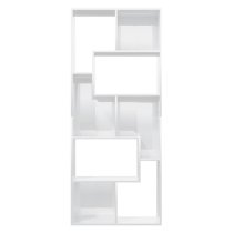 Nael High Gloss Bookcase And Shelving Unit In White