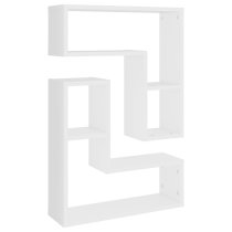 Cachi Set Of 2 Wooden Wall Shelf In White