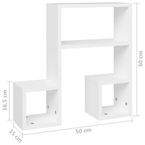 Dacre Set Of 2 Wooden Wall Shelf In White