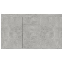 Einar Wooden Sideboard With 2 Door 4 Drawer In Concrete Effect