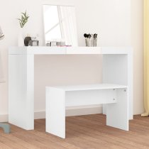 Canta Wooden Dressing Table Stool In White