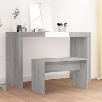 Canta Wooden Dressing Table Stool In Grey Sonoma Oak