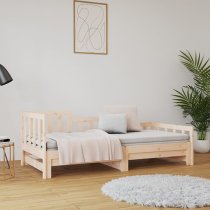 Davey Solid Pinewood Pull-Out Single Day Bed In Natural