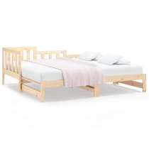 Davey Solid Pinewood Pull-Out Single Day Bed In Natural