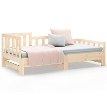 Davey Solid Pinewood Pull-Out Single Day Bed In Natural