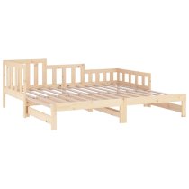 Davey Solid Pinewood Pull-Out Single Day Bed In Natural