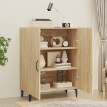 Kaniel Wooden Sideboard With 2 Doors In Sonoma Oak