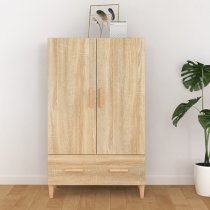 Makula Wooden Highboard With 2 Doors 1 Drawer In Sonoma Oak