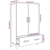 Makula Wooden Highboard With 2 Doors 1 Drawer In Sonoma Oak