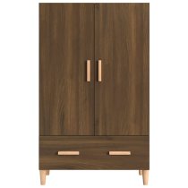 Makula Wooden Highboard With 2 Doors 1 Drawer In Brown Oak