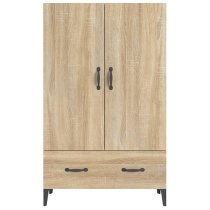 Narvel Wooden Highboard With 2 Doors 1 Drawer In Sonoma Oak