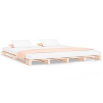 Urika Solid Pine Wood King Size Bed In Natural