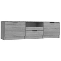 Kenna Wooden TV Stand With 2 Doors 1 Drawer In Grey Sonoma Oak