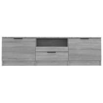 Kenna Wooden TV Stand With 2 Doors 1 Drawer In Grey Sonoma Oak