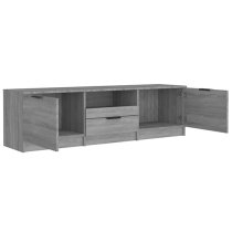 Kenna Wooden TV Stand With 2 Doors 1 Drawer In Grey Sonoma Oak